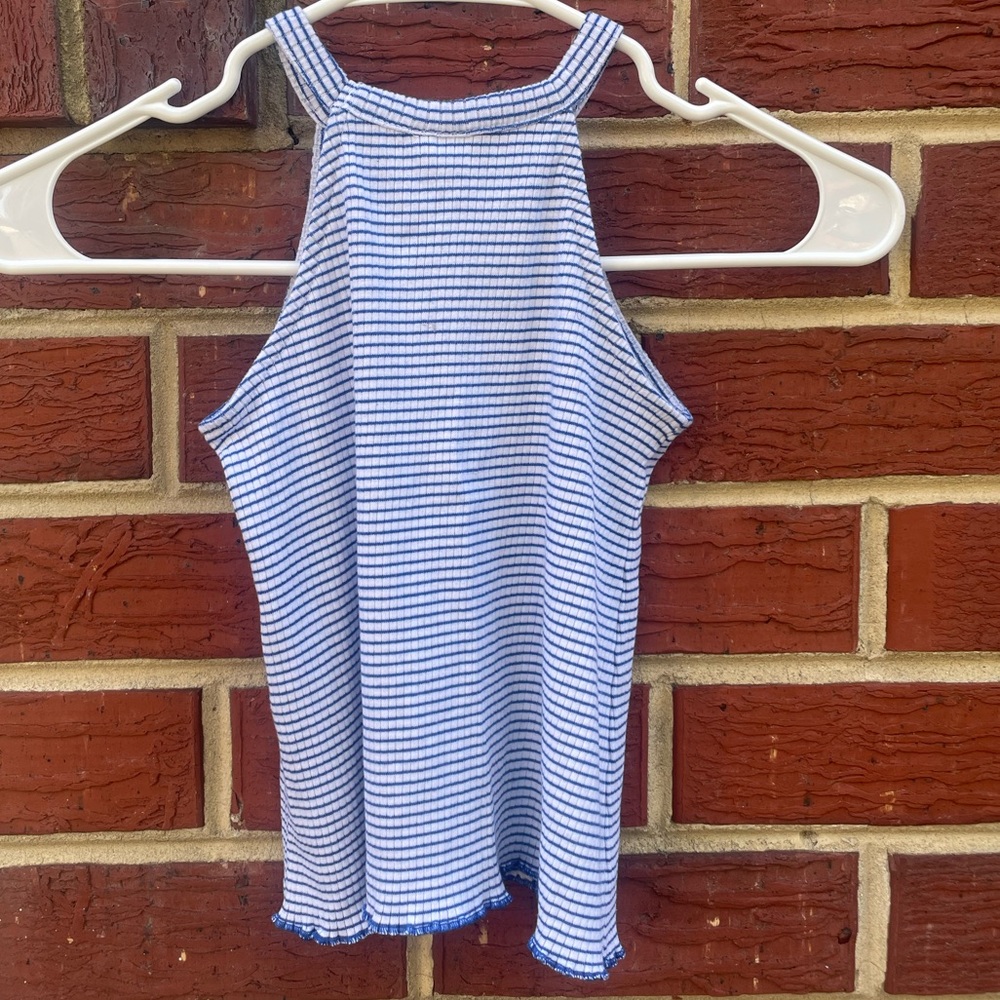 Zara Striped Sleeveless Girl Top Size 7 Girls